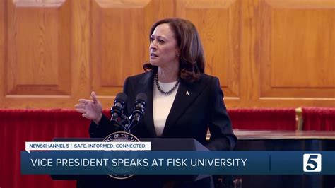 VP Harris voices support for 'Tennessee Three' during speech in Nashville